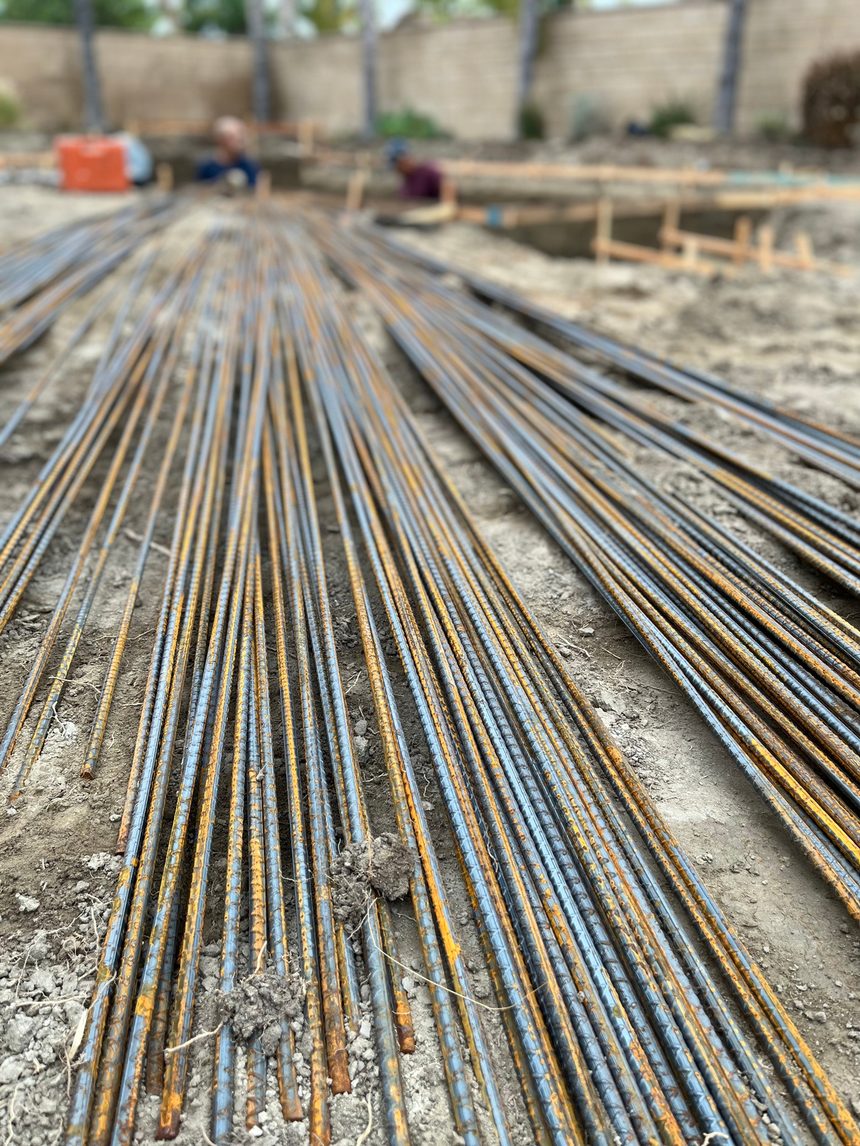 Steel and rebar phase